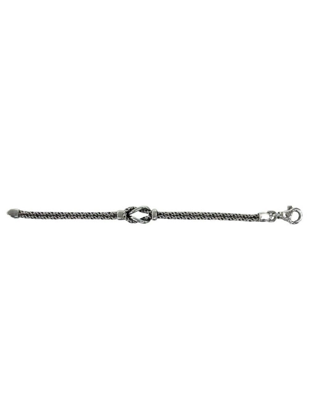 Tiffany & Co Bagged Vintage Double Rope Center Knot Bracelet 925 Sterling Silver - Picture 6 of 6